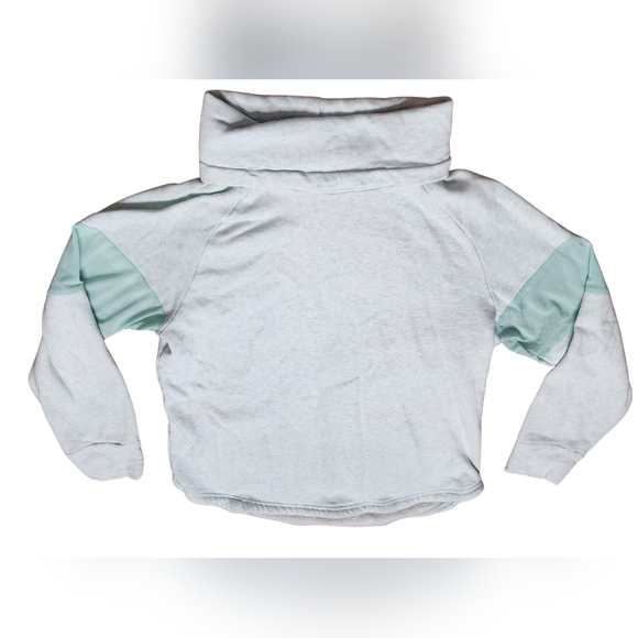 Gymshark Tops - Gymshark Slouch Mint Pullover Sweatshirt Cowl Neck Mesh Sleeve Women’s Sz Small